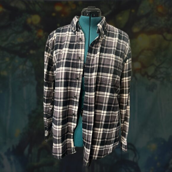 Nightmare Before Christmas Flannel Black and Grey Oversize sz L - Picture 4 of 4